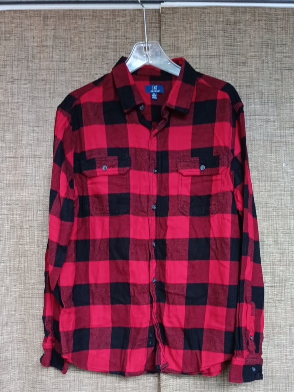 Classic Red & Black Check Flannel Shirt - Unbranded
